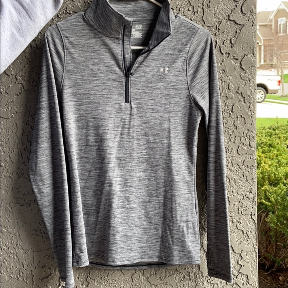Gray QuarterZip Under Armour  Jacket